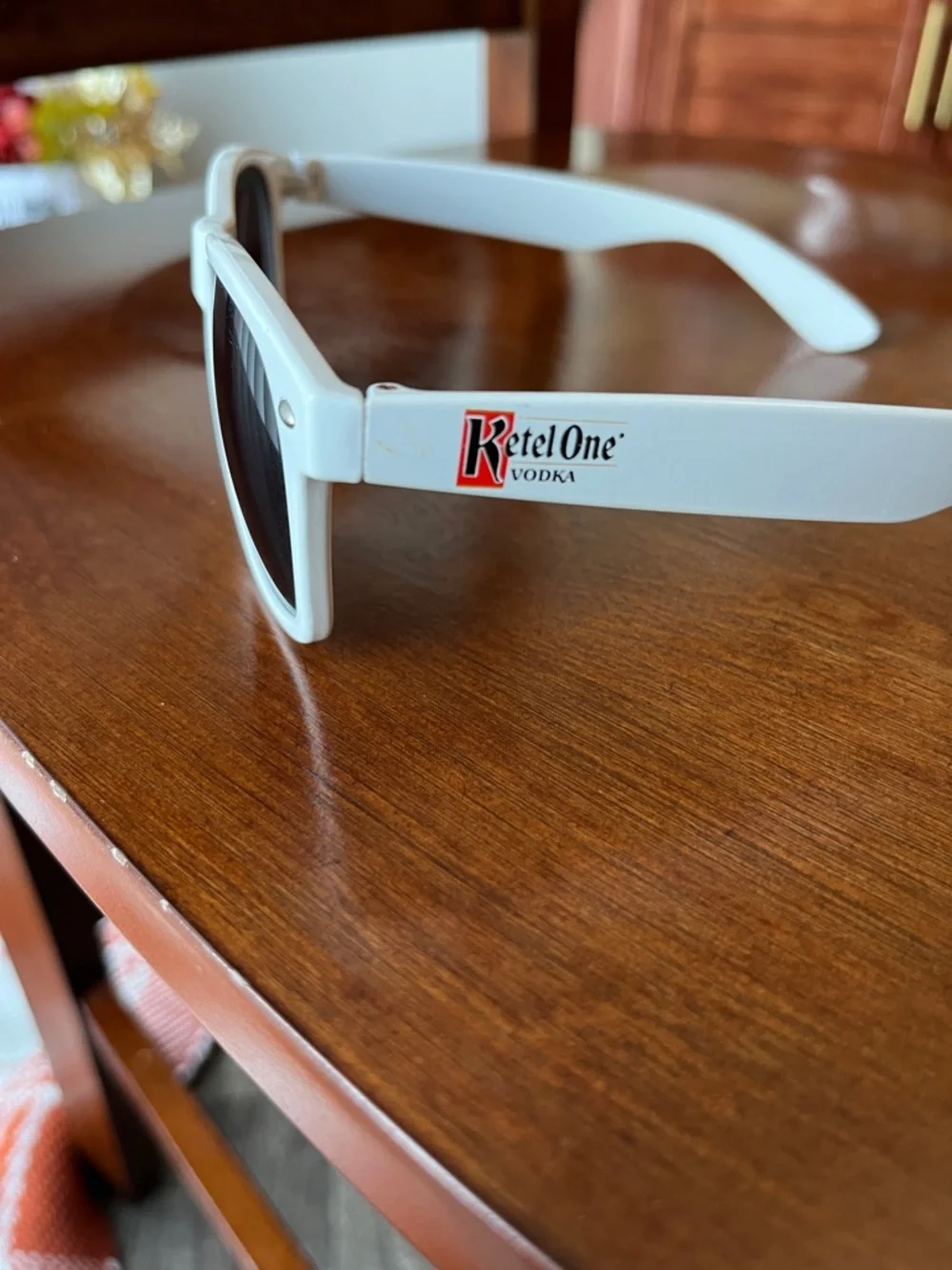 Kids White Sunglasses with Black Lenses - Classic Playful Style